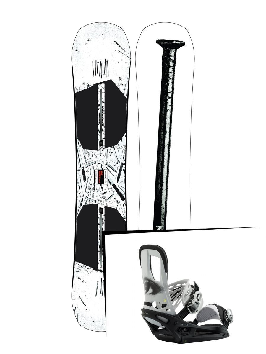 Set: Burton Name Dropper 2019 + Burton Cartel EST all eyez - Bild 1