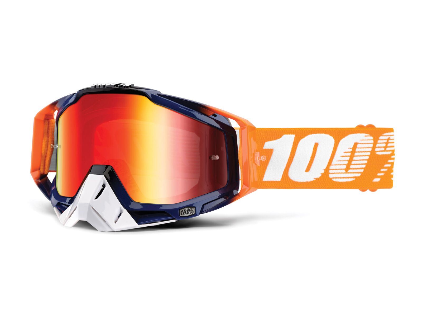 100% Racecraft inkl. Wechselscheibe, crush/Lens: mirror red - Bild 2