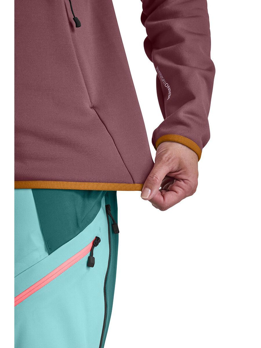 Ortovox Merino Fleece Plus Anorak W, pacific green - Bild 4