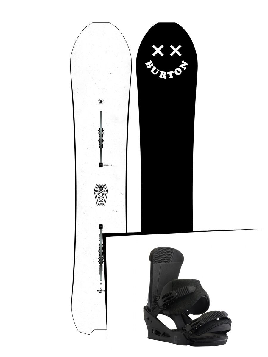 Set: Burton Skeleton Key 2019 + Burton Custom black matte - Bild 1