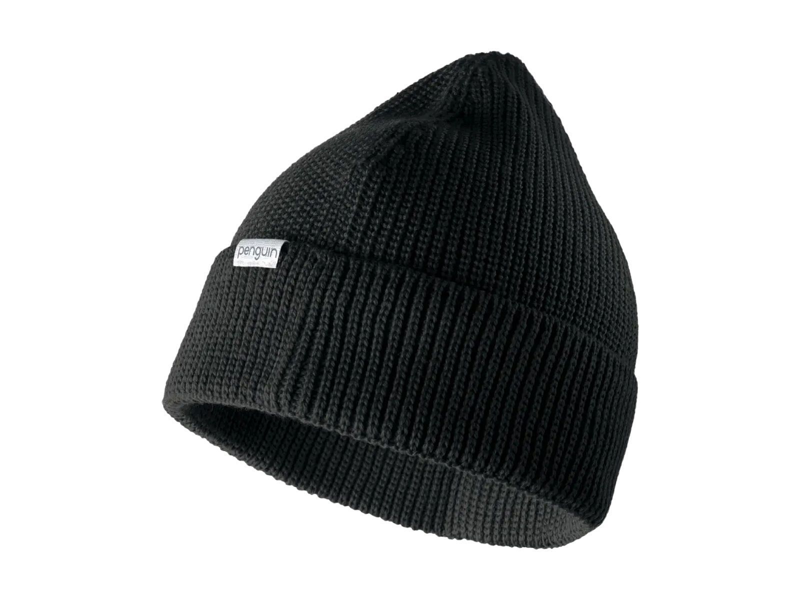 Penguin Merino Strickmütze, caviar - Bild 1