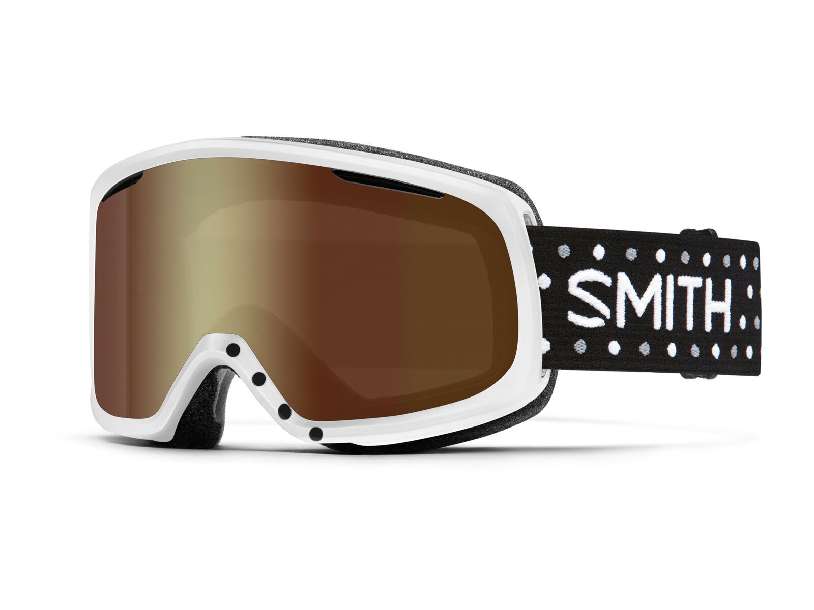 Smith Riot inkl. Wechselscheibe, white dots/Lens: gold sol-x - Bild 1