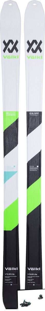 Set: Völkl VTA 80 Lite 2019 + Marker Alpinist 9 black/turquoise - Bild 1