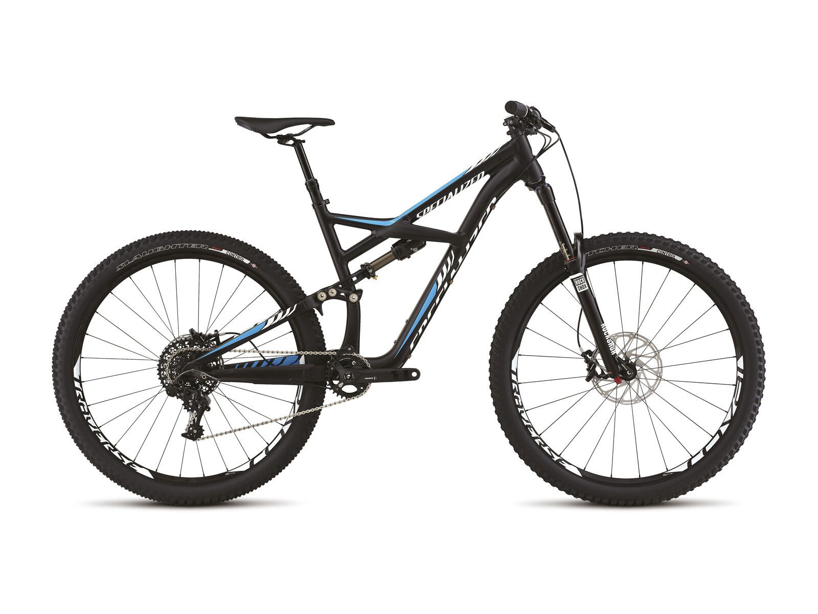 Specialized Enduro Elite 29, Satin/Gloss Black/White/Cyan - Bild 1