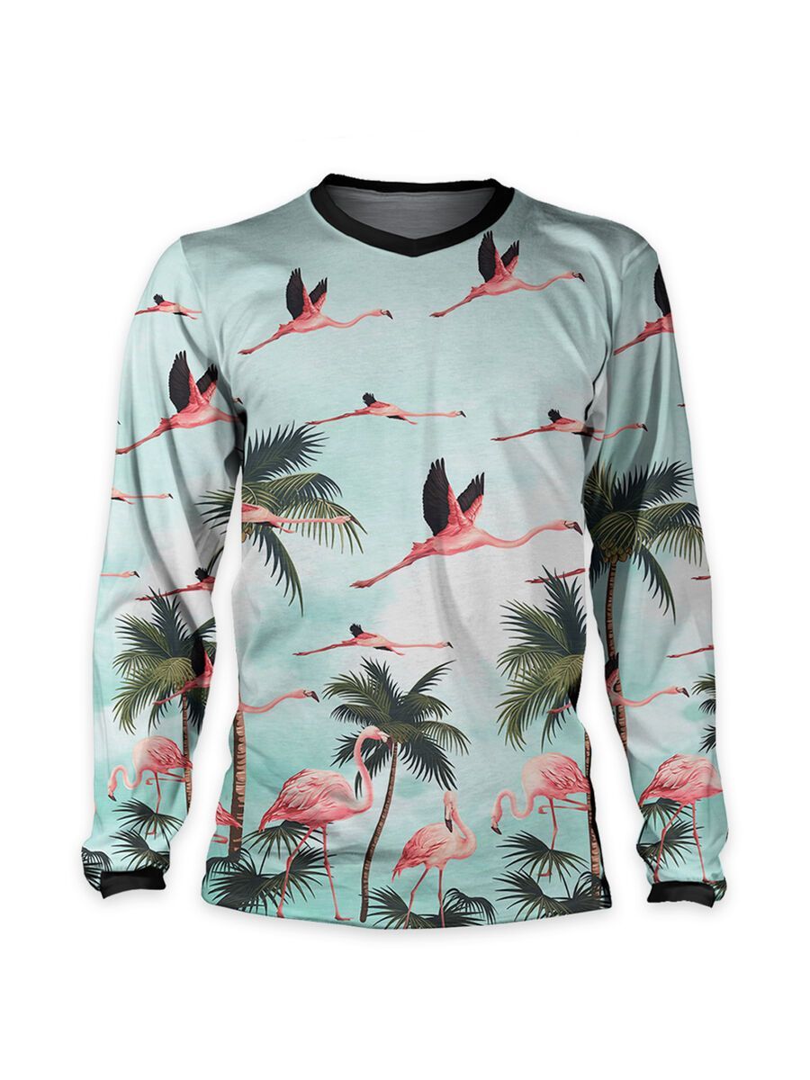 Loose Riders Cult of Shred Jersey LS Miami, mint/pink BIKER