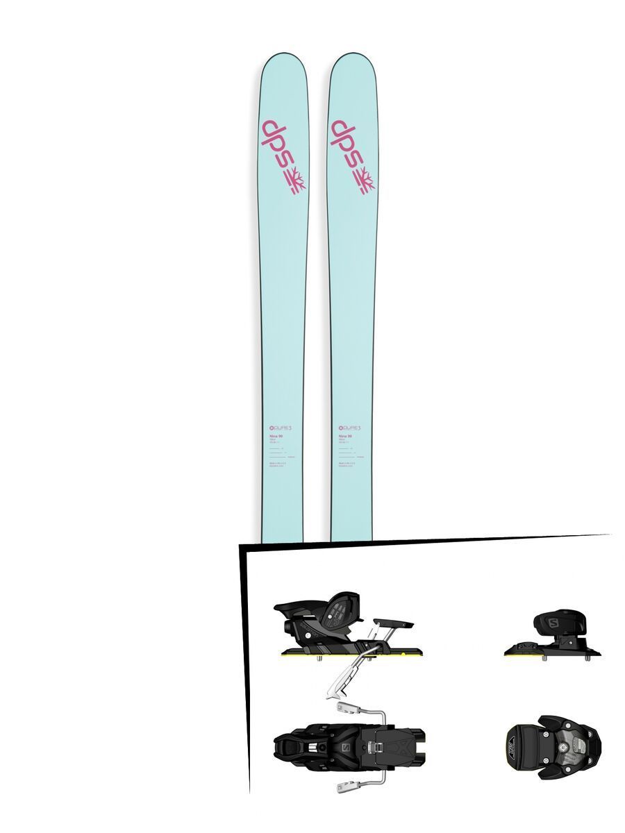 Set: DPS Skis Nina 99 2017 + Salomon Warden MNC 13 (1540104) - Bild 1