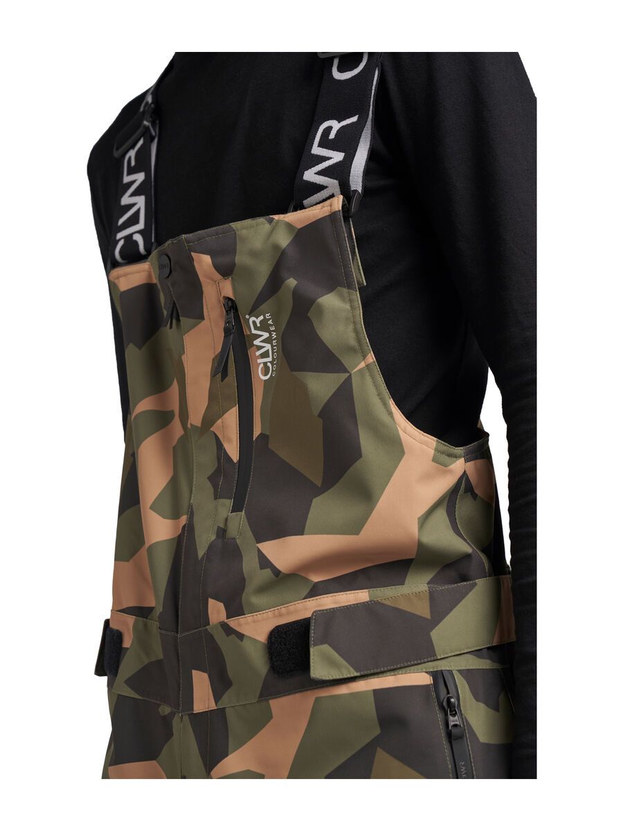 Colourwear Trabajo Bib Pants, camo olive - Bild 4