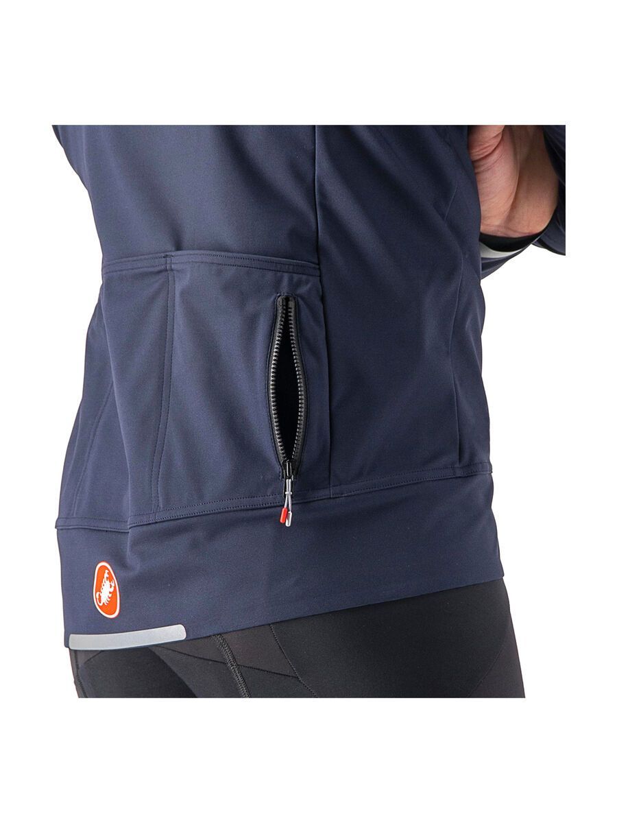 Castelli Alpha Ultimate Insulated Jacke, savile blue/silver reflex-steel blue - Bild 3