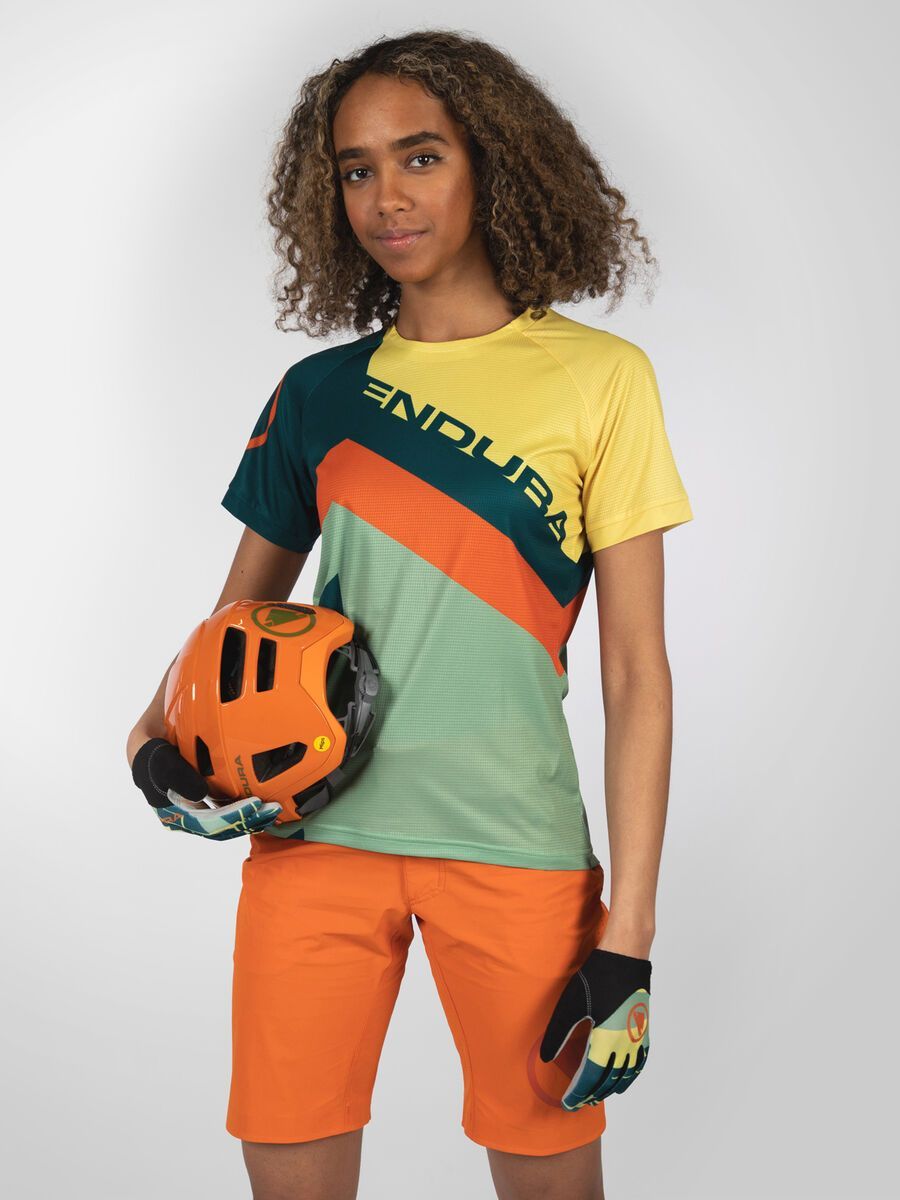 Endura Damen SingleTrack Print T-Shirt LTD, sattes teal - Bild 5