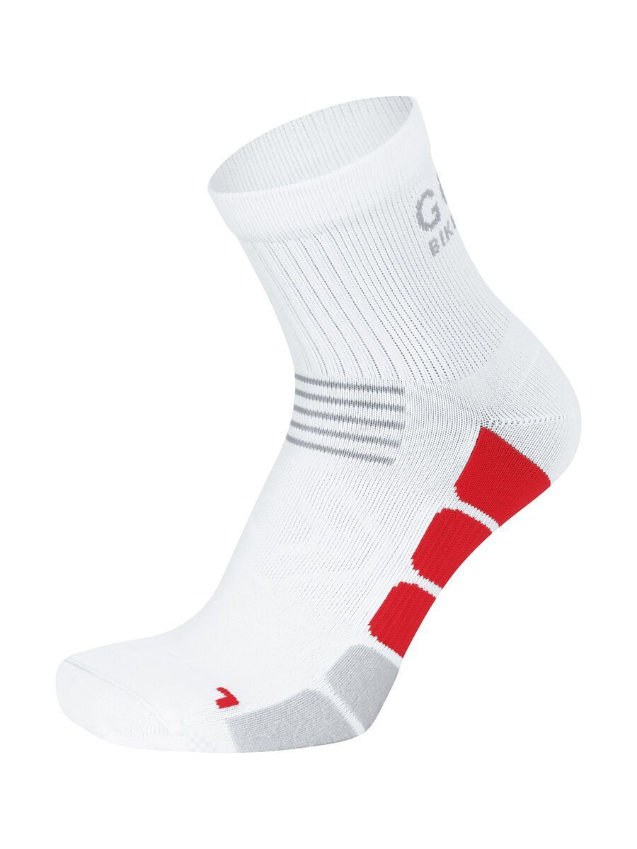 Gore Bike Wear Speed Socken mittellang, white/red - Bild 1