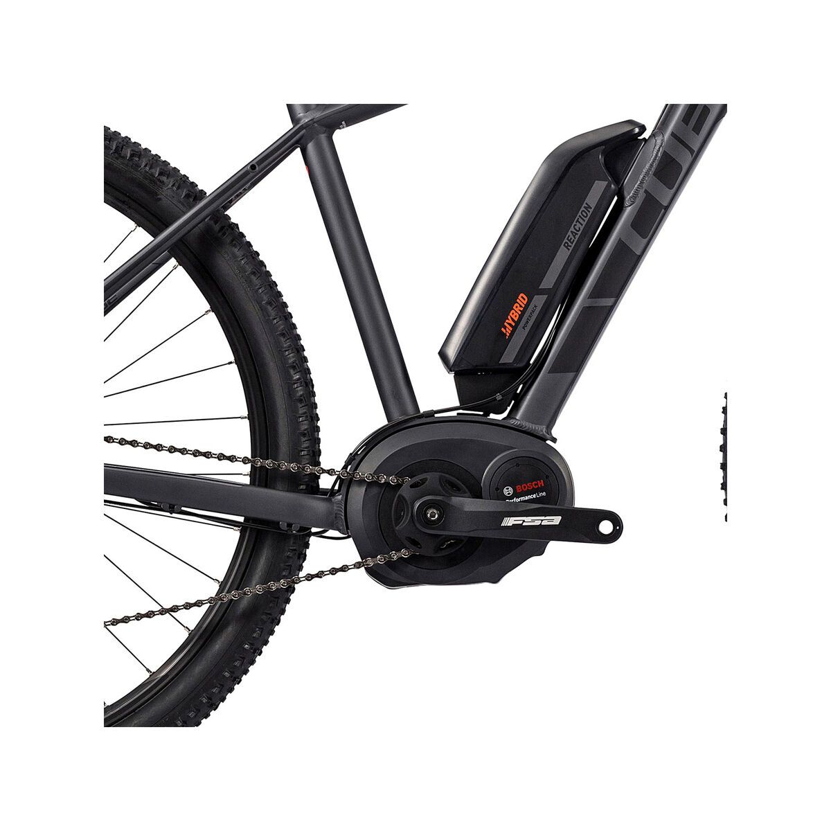 Cube Reaction Hybrid HPA Race 500 Nyon 29, grey´n´flashred - Bild 3