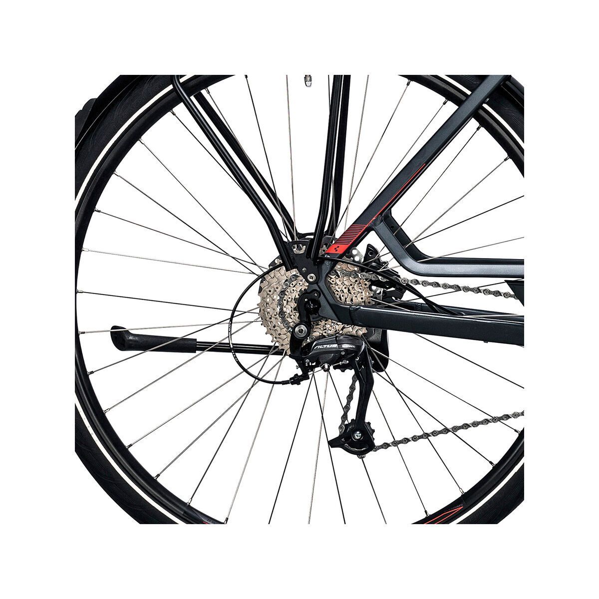 Cube Touring Hybrid Pro 500, grey´n´flashred - Bild 4