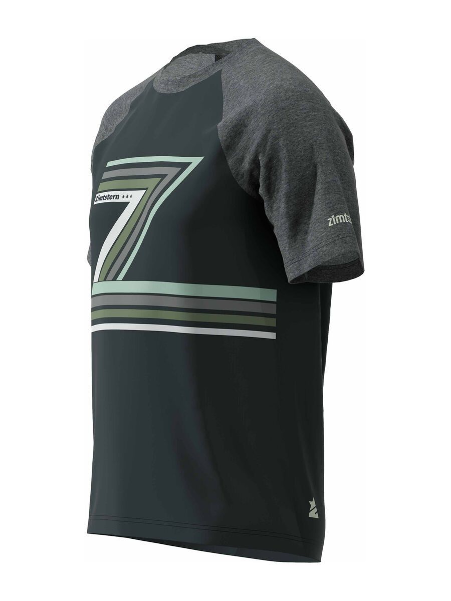 Zimtstern The-Z Tee, pirate black/gun metal melange - Bild 2