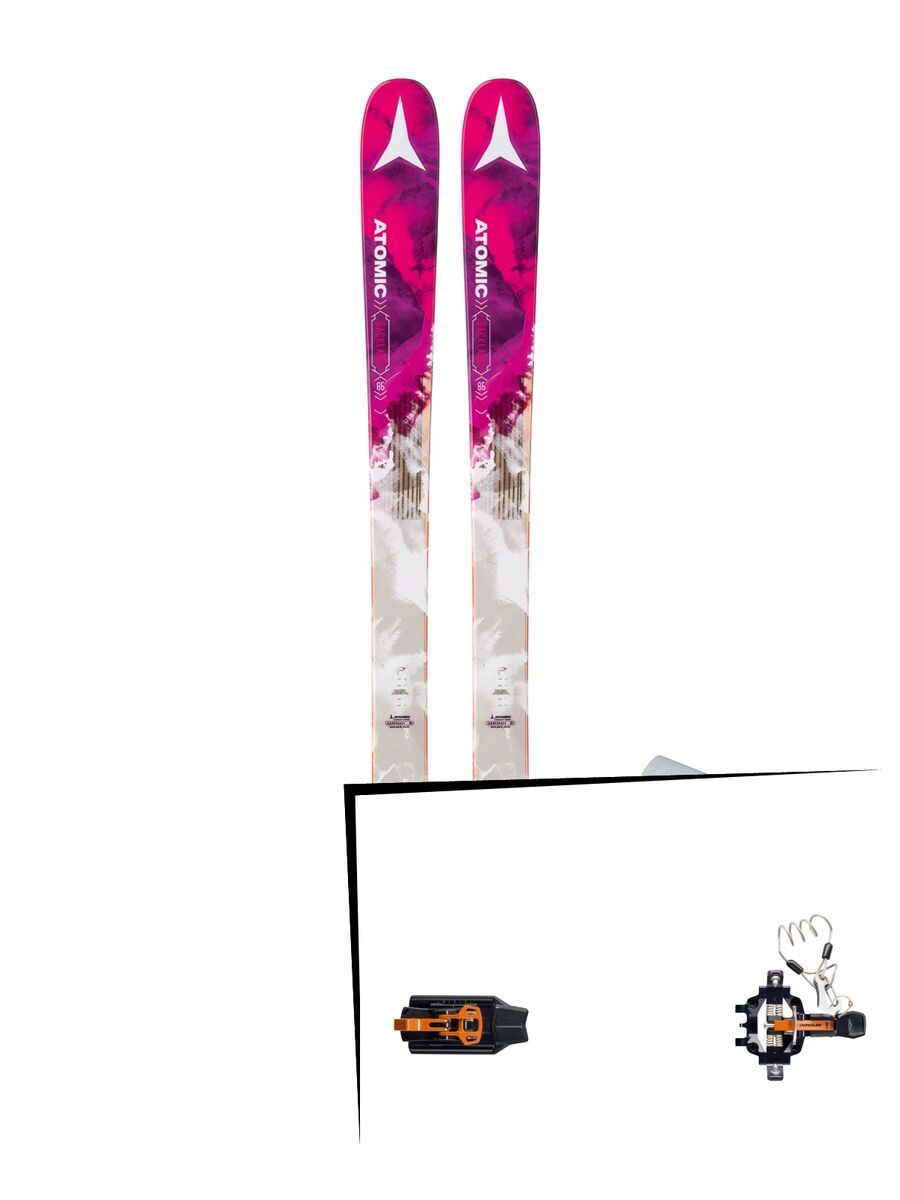 Set: Atomic Backland 85 W + Skin 2018 + Atomic Backland Tour black/orange - Bild 1