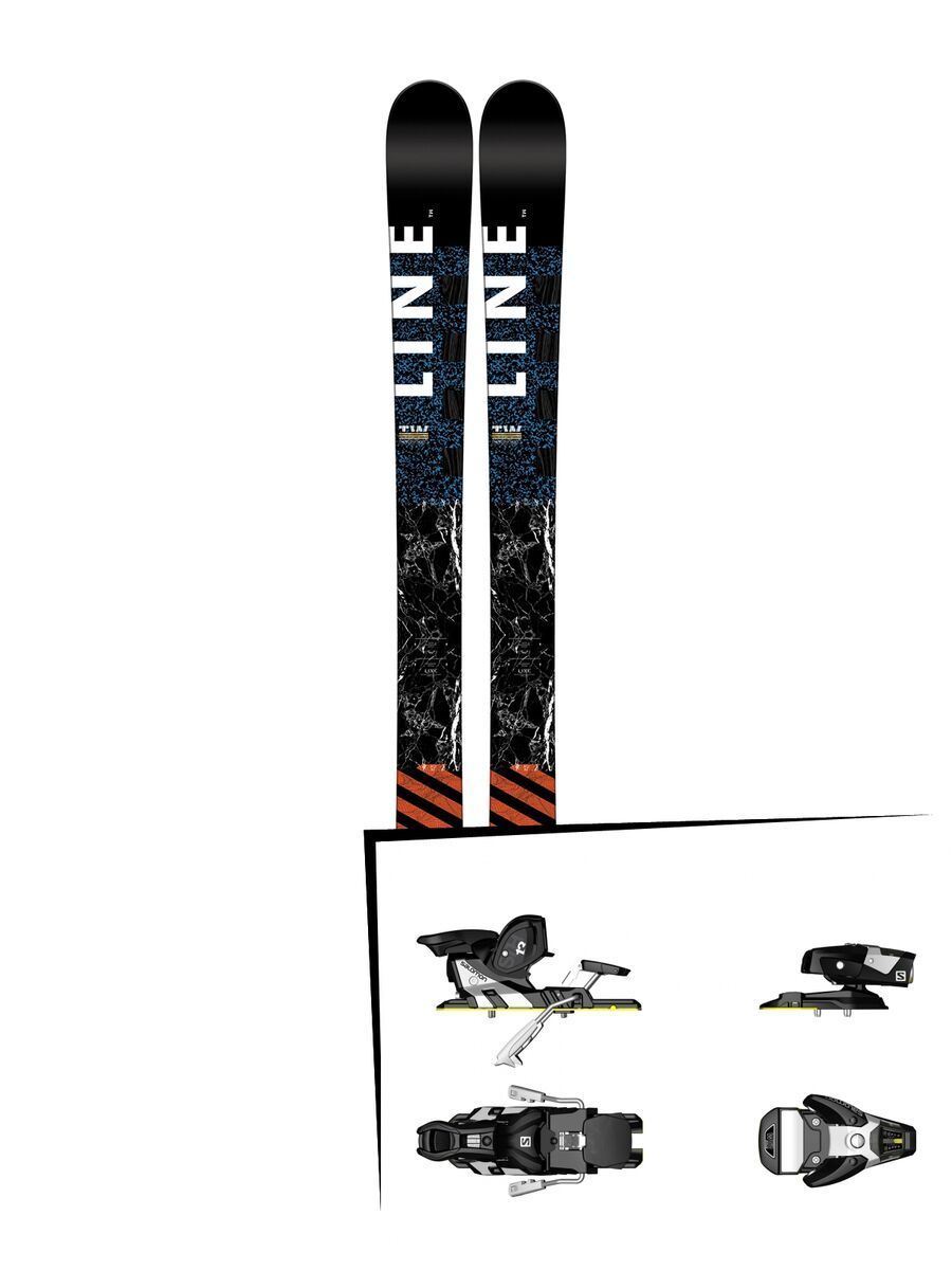 Set: Line Wallisch Shorty 2017 + Salomon STH2 WTR 13 (1540109) - Bild 1