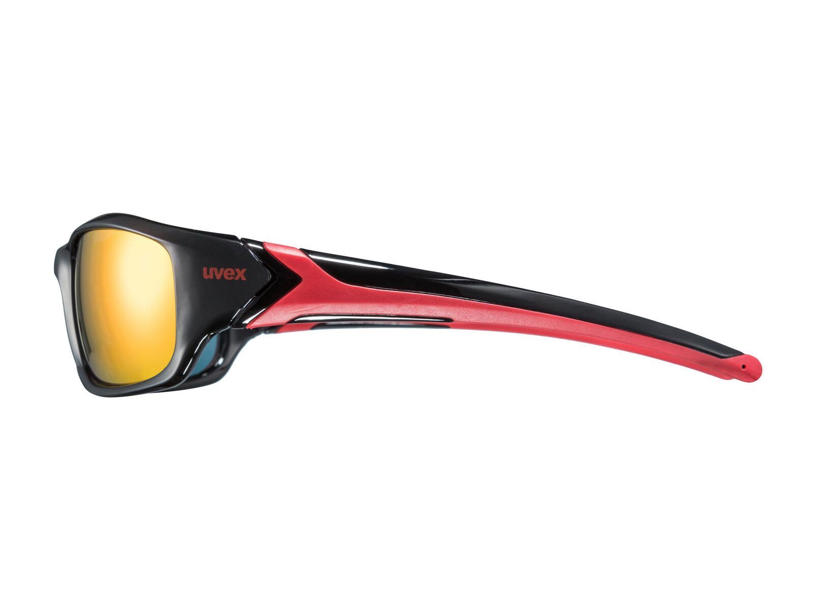 uvex sportstyle 211, black-red/Lens: mirror red - Bild 2