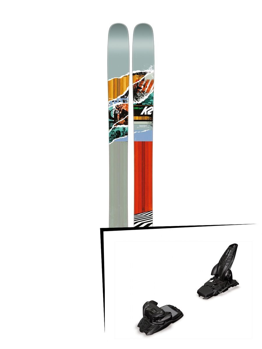 K2 SKI Set: Shreditor 112 2016 + Marker Jester 16 - Bild 1