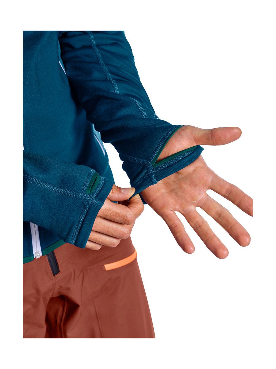 Ortovox Merino Fleece Jacket M, petrol blue - Bild 3