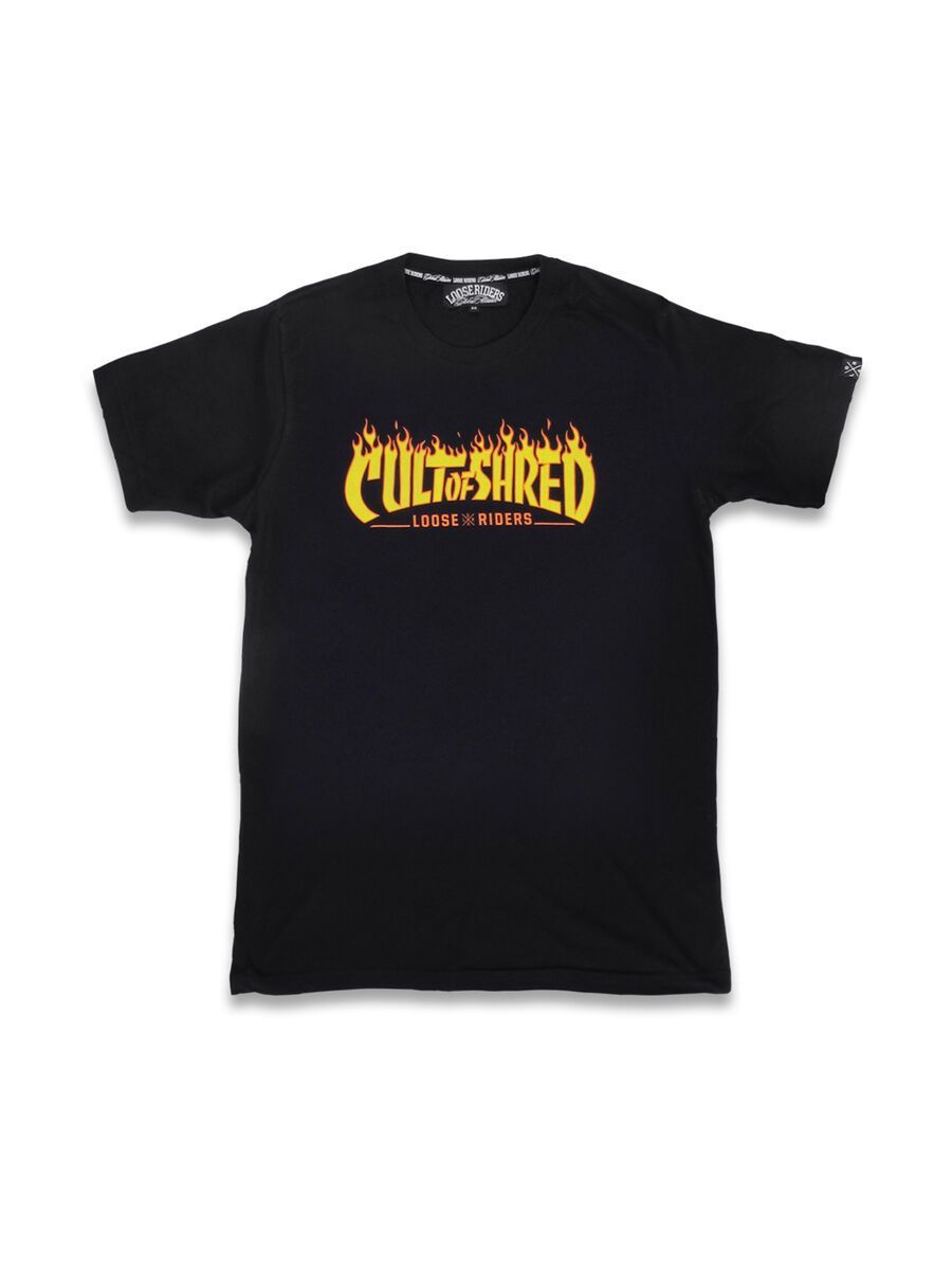 Loose Riders T-Shirt Cult Of Shred, black/yellow - Bild 1