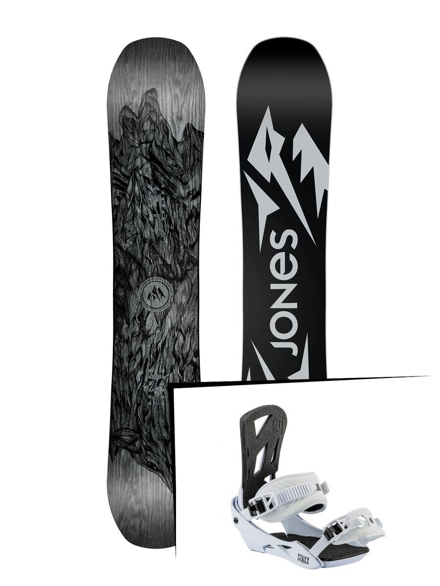 Set: Jones Ultra Mountain Twin Wide 2019 + Nitro Staxx salt - Bild 1