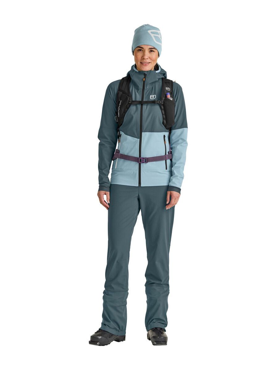 Ortovox Merino Airsolation Punta Berrino Hooded Jacket W, dark arctic grey - Bild 5
