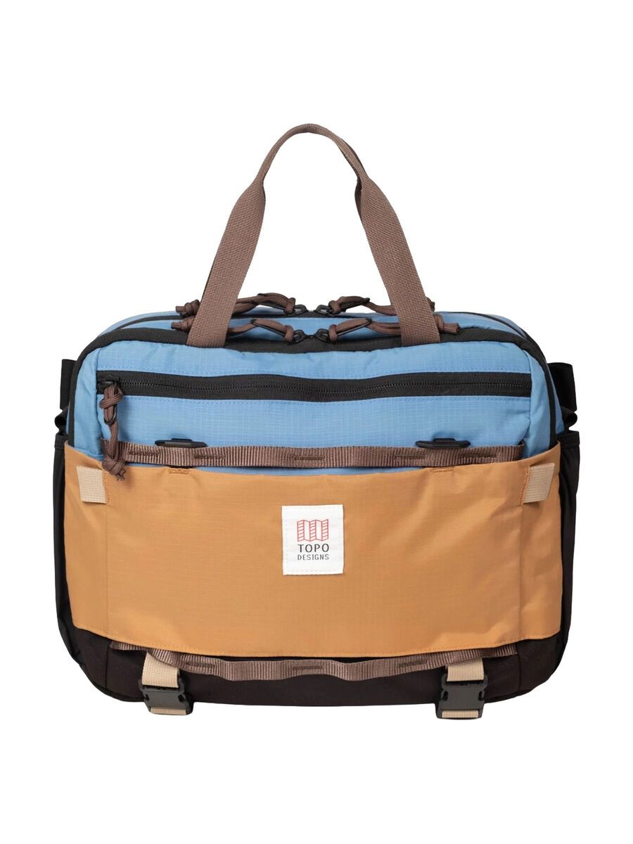 Topo Designs Mountain Cross Bag 14L, river blue/brown oak - Bild 2