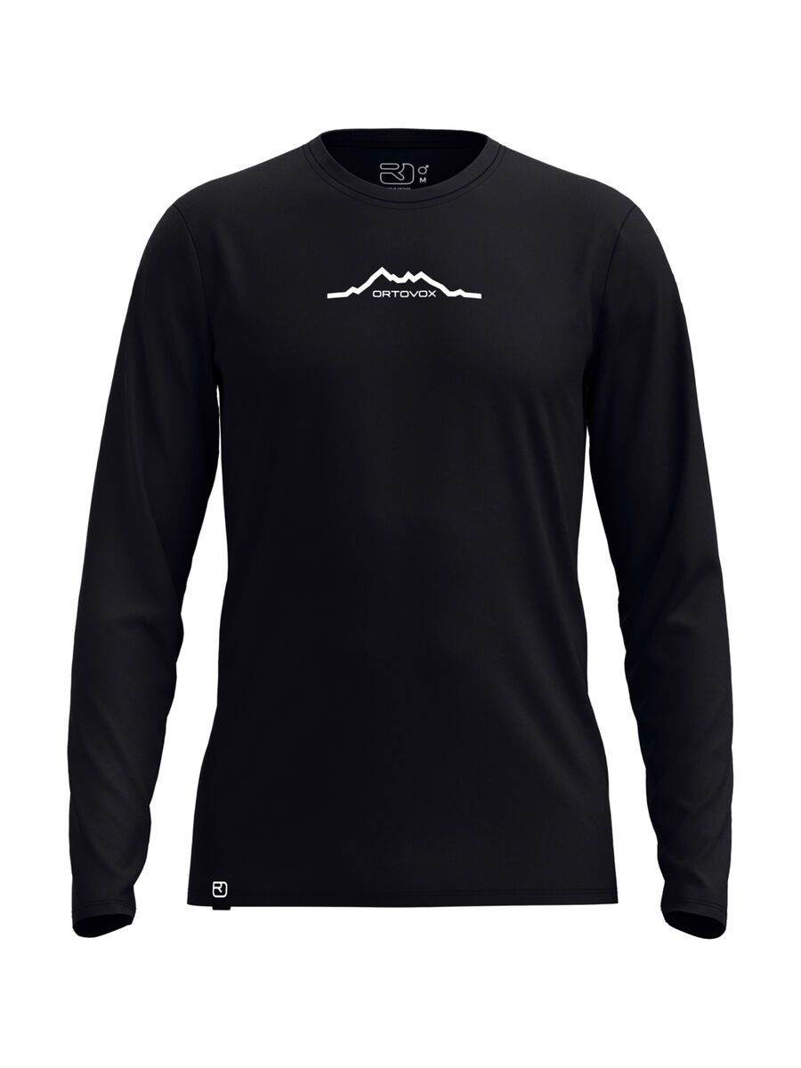 Ortovox 150 Merino Cool Mountain LS M, black raven - Bild 1