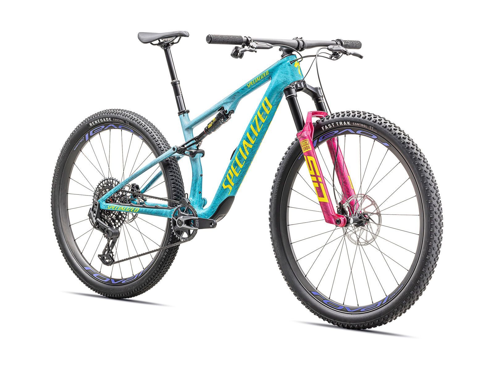 Specialized Epic 8 Pro, lagoon blue/liquid metal/yellow - Bild 2