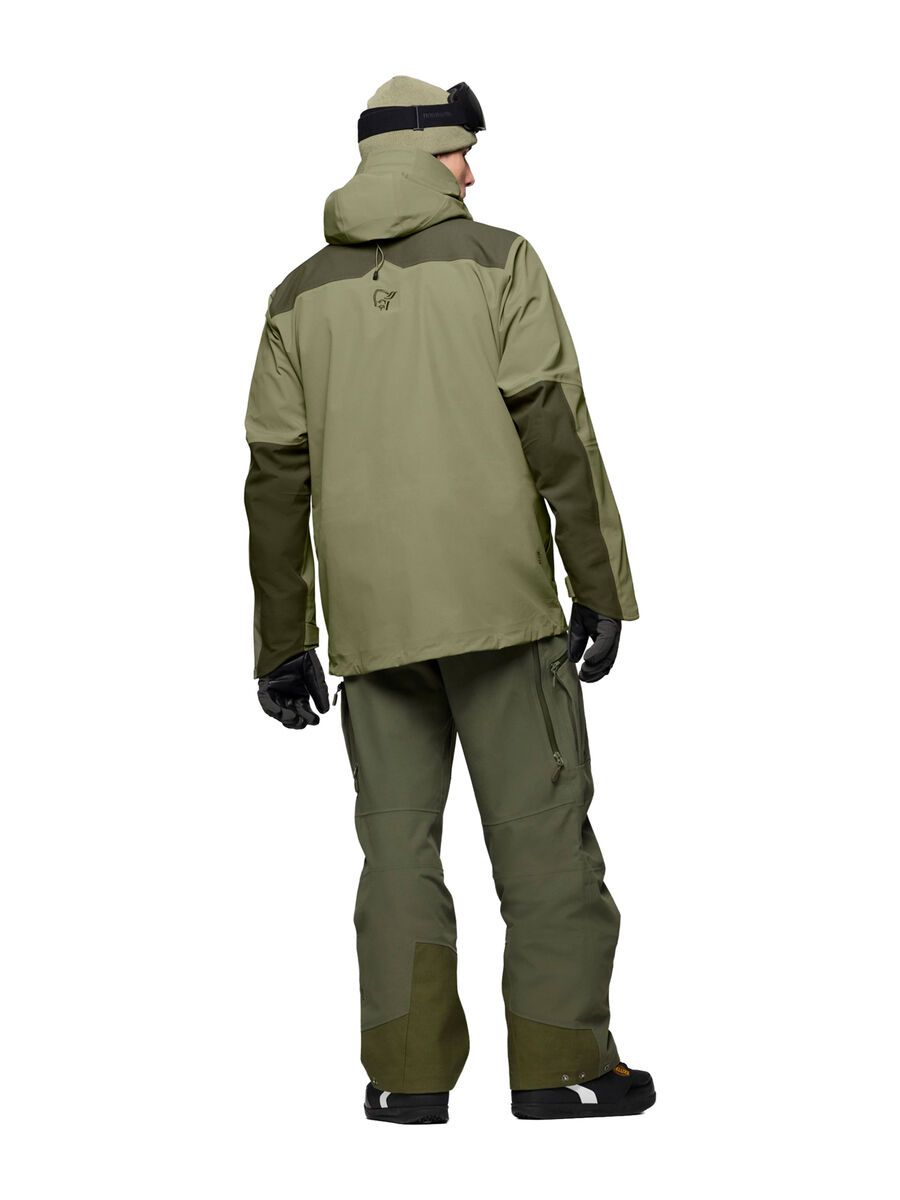 Norrona tamok dri3 Jacket M's, olive night/deep lichen green - Bild 7