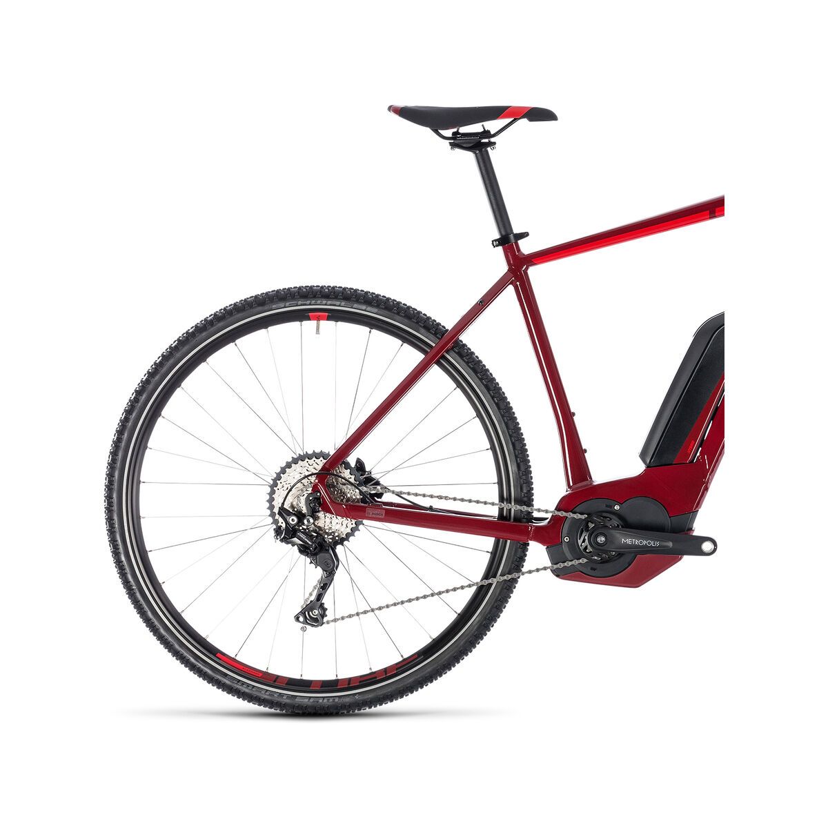 Cube Cross Hybrid Pro 400, darkred´n´red - Bild 5