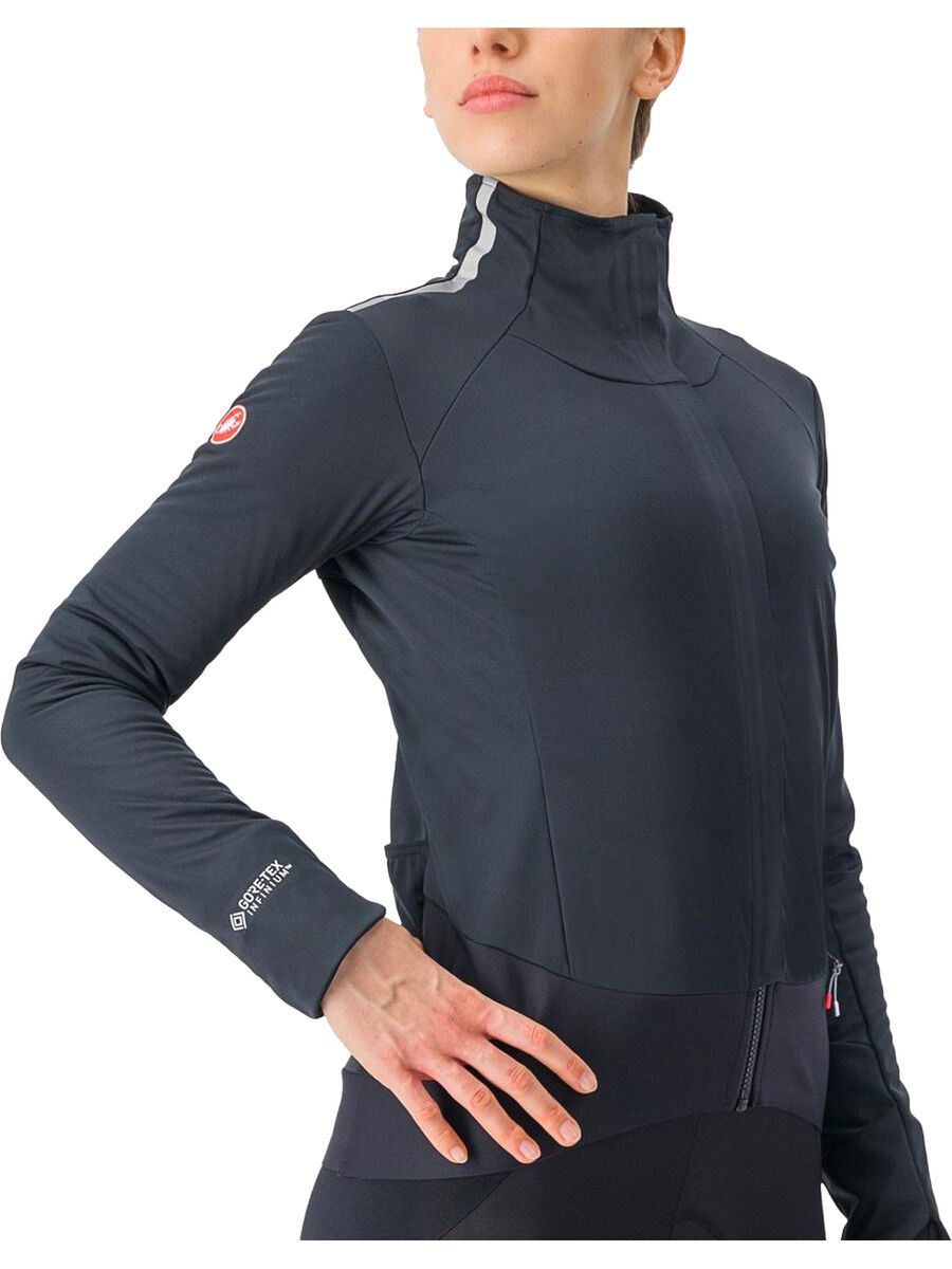 Castelli Alpha Doppio RoS W Jacket, light black/silver reflex-dark - Bild 6