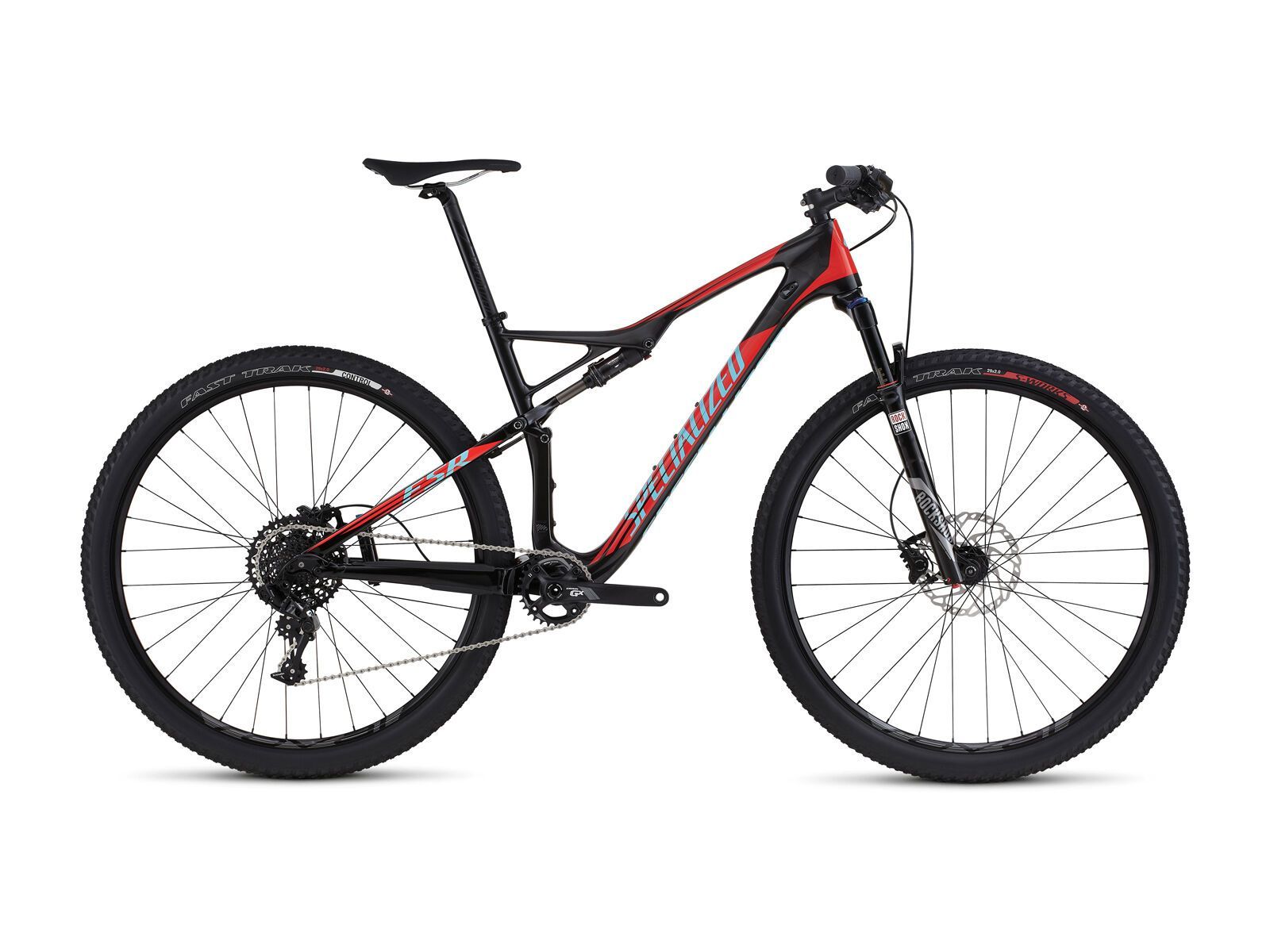Specialized Epic FSR Comp Carbon 29 World Cup, gloss carbon/rocket red/light blue - Bild 1