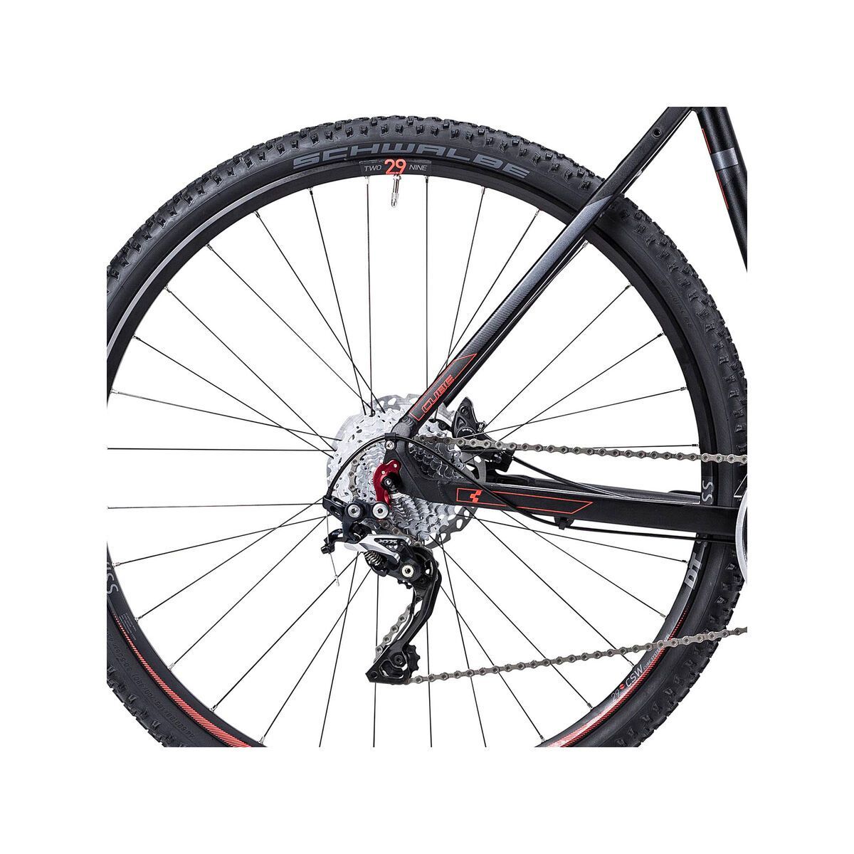 Cube Tonopah SL, black anodized flashred - Bild 4