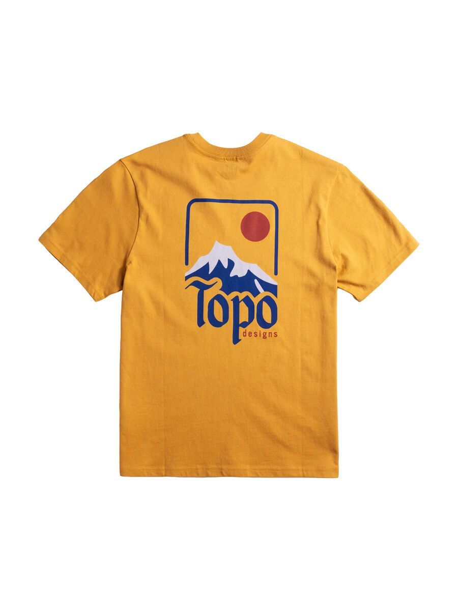Topo Designs Peak Tee S/S Herren, goldenrod - Bild 2