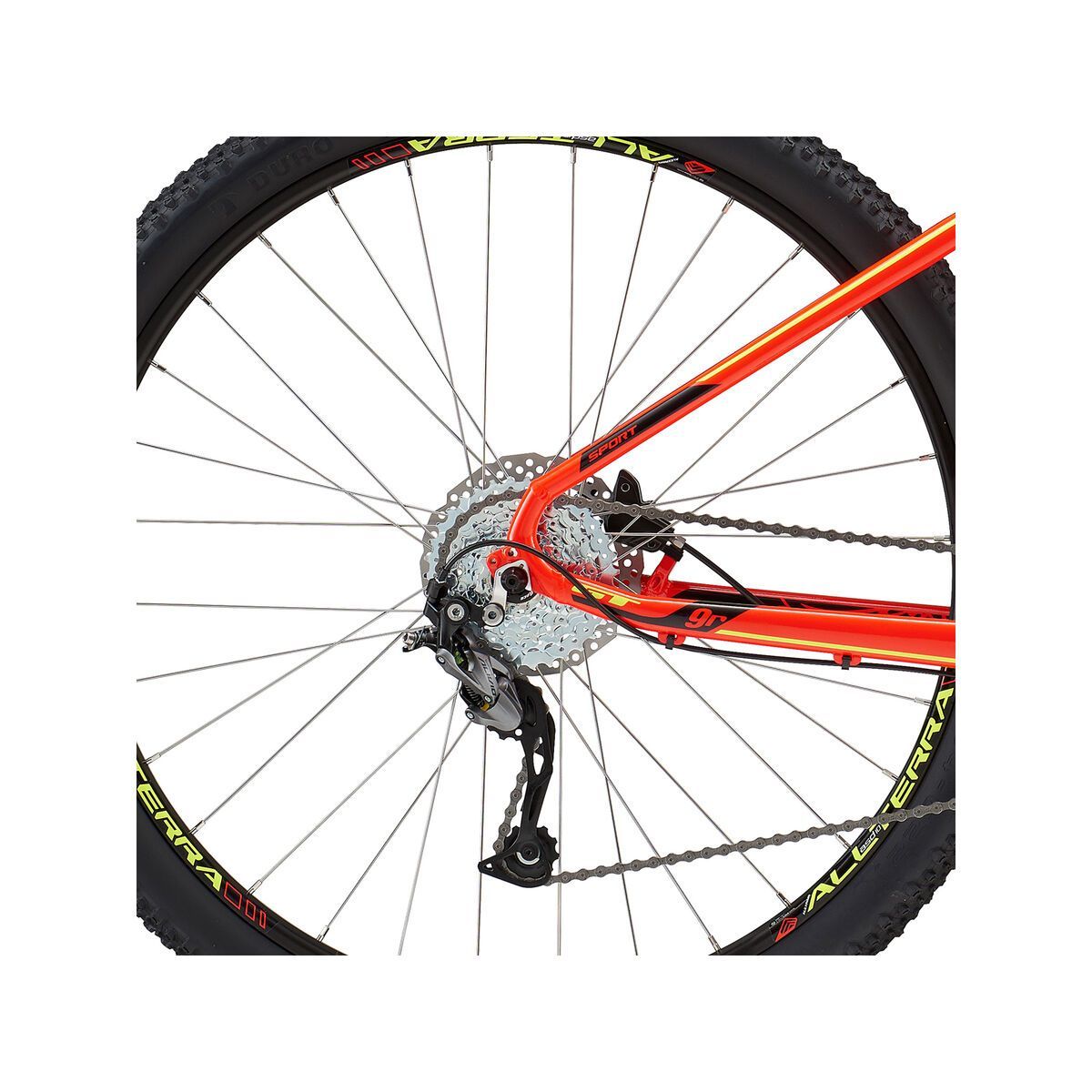 GT Avalanche Sport 27.5, gloss neon red w/ black & neon yellow - Bild 5