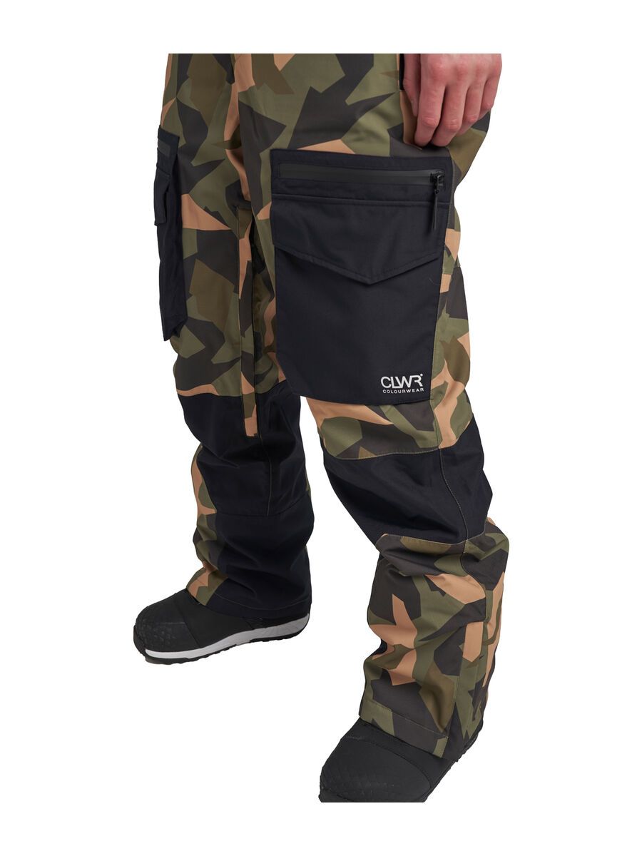 Colourwear Trabajo Bib Pants, camo olive - Bild 3