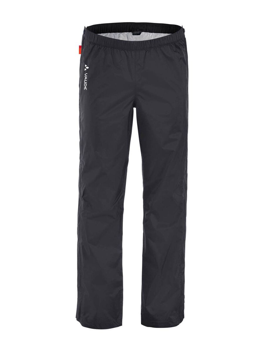 Vaude Womens Birch Rain Zip Pants, black - Bild 1
