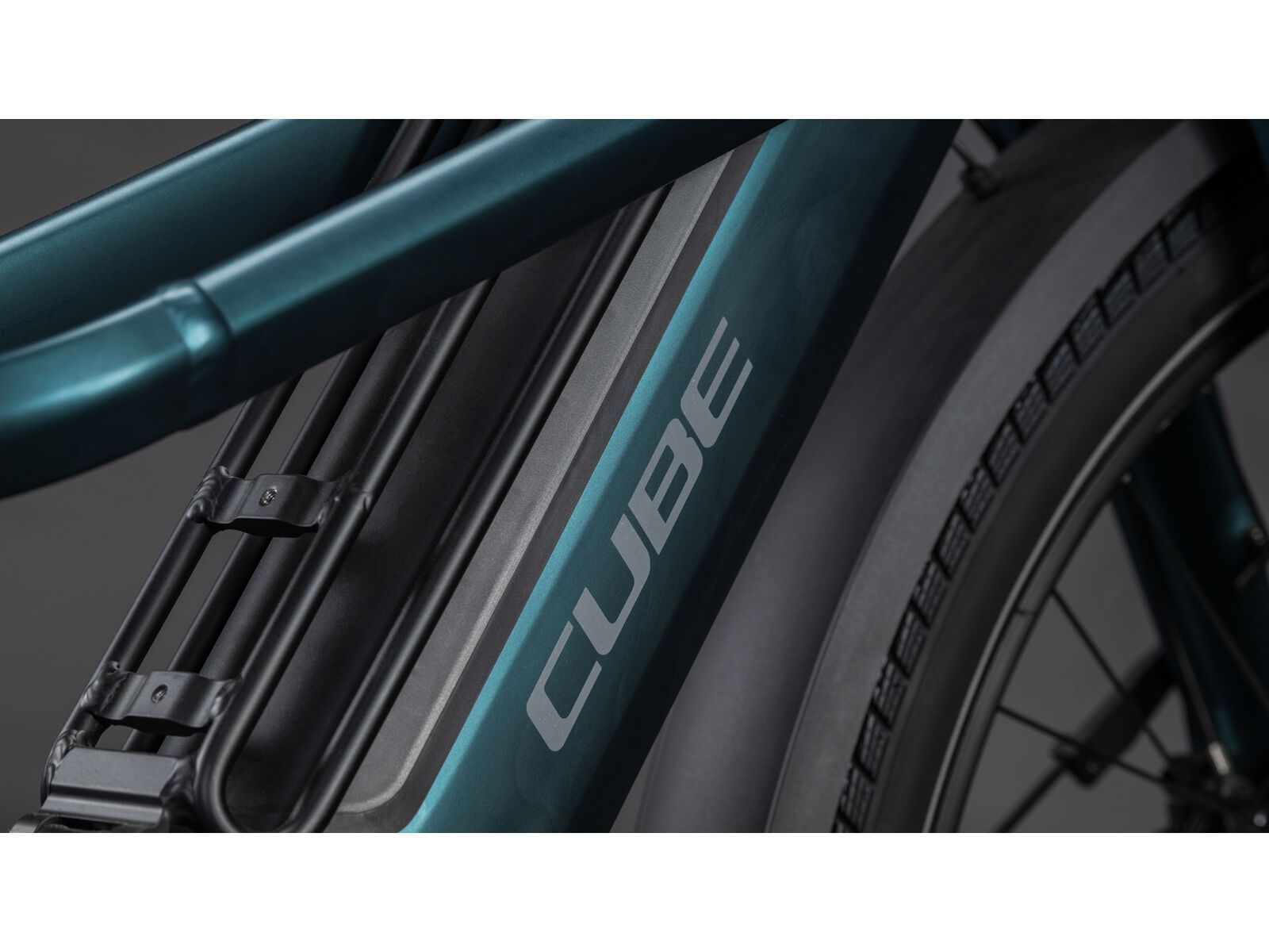 Cube Longtail Hybrid Family 800, royalgreen´n´black - Bild 4