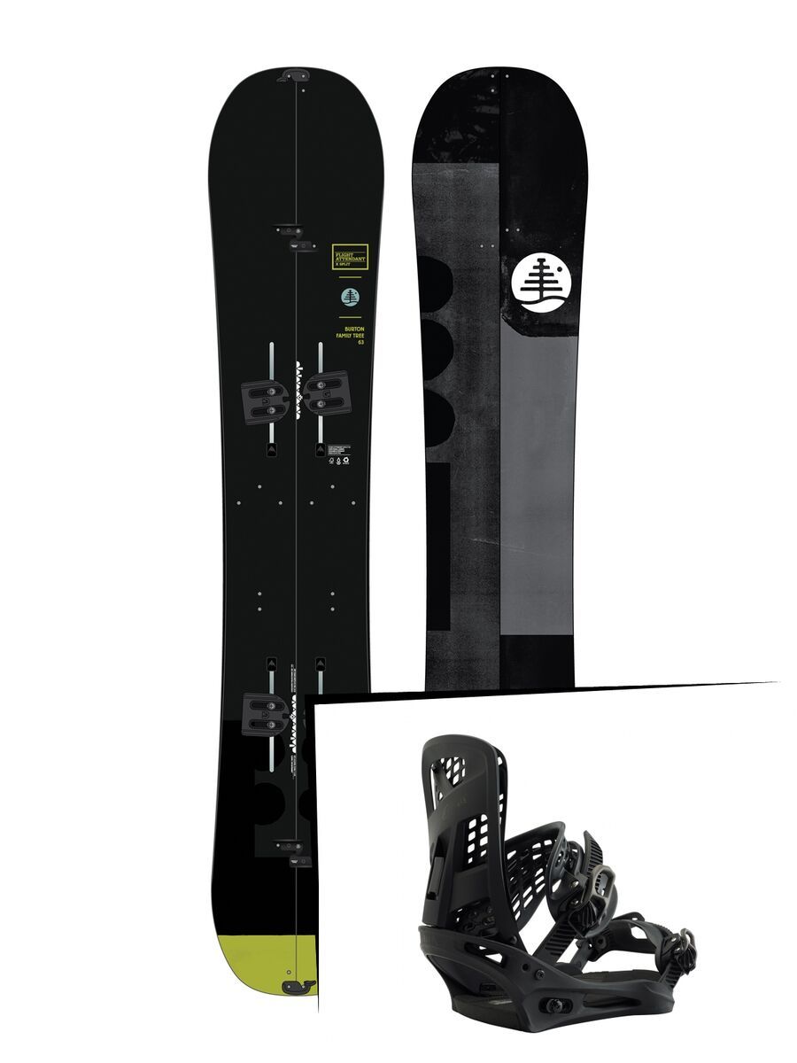 Set: Burton Family Tree Flight Attendant X Split 2019 + Burton Genesis matty black - Bild 1