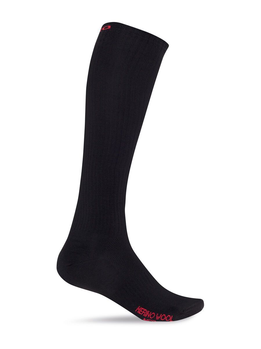 Giro Merino Wool High Tower Socks, black logo - Bild 1