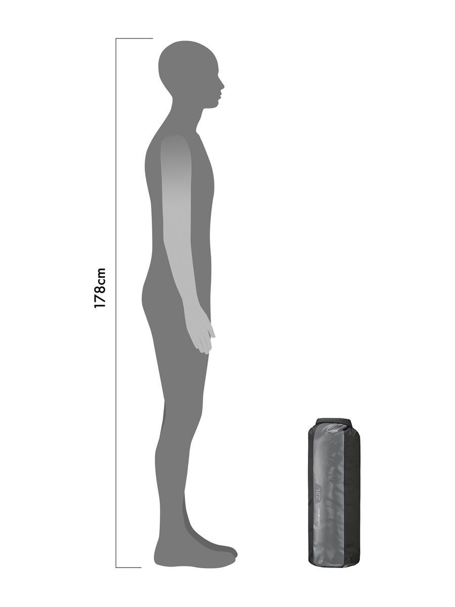 ORTLIEB Dry-Bag Heavy Duty 22 L, black-grey - Bild 5