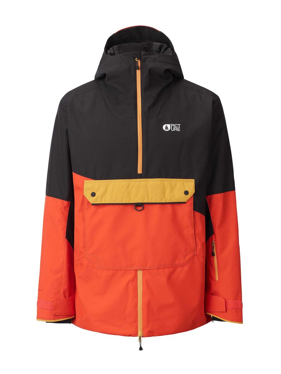 Picture Trifid Jacket, black/pumpkin red - Bild 1
