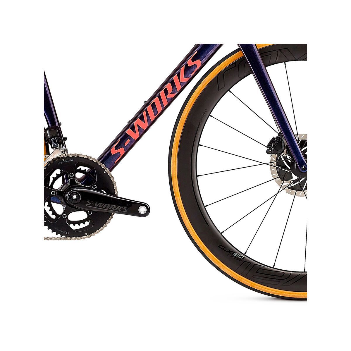 Specialized Women's S-Works Tarmac Disc, gloss chameleon flake/satin acid red/clean - Bild 5