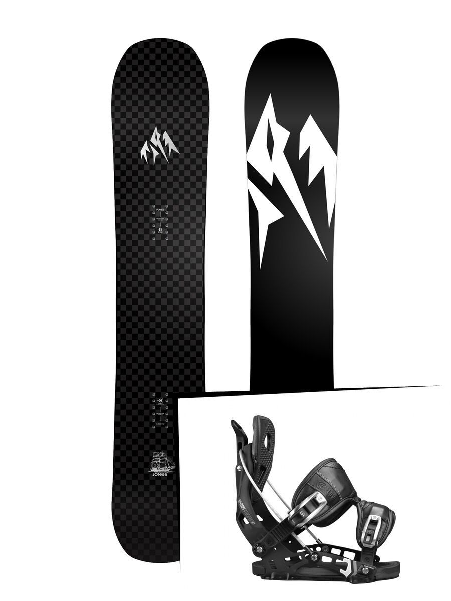 Set: Jones Carbon Flagship 2017 + Flow NX2 (1718327S) - Bild 1