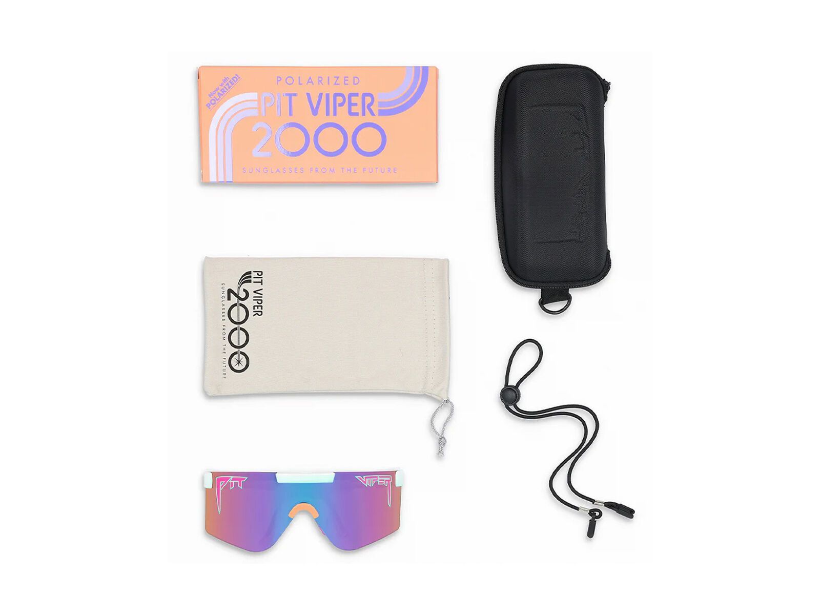 Pit Viper The 2000s, The Bonair Breeze Polarized /Blue/Purple Revo - Bild 3