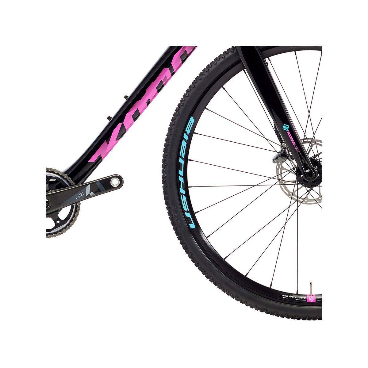 Kona Super Jake, gloss black w/ magenta & cyan decals - Bild 4