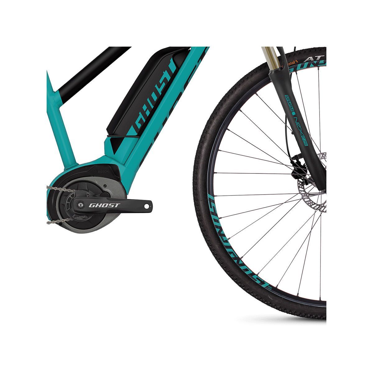 Ghost Hybride Square Cross B1.8 W AL, electric blue/jet black - Bild 4