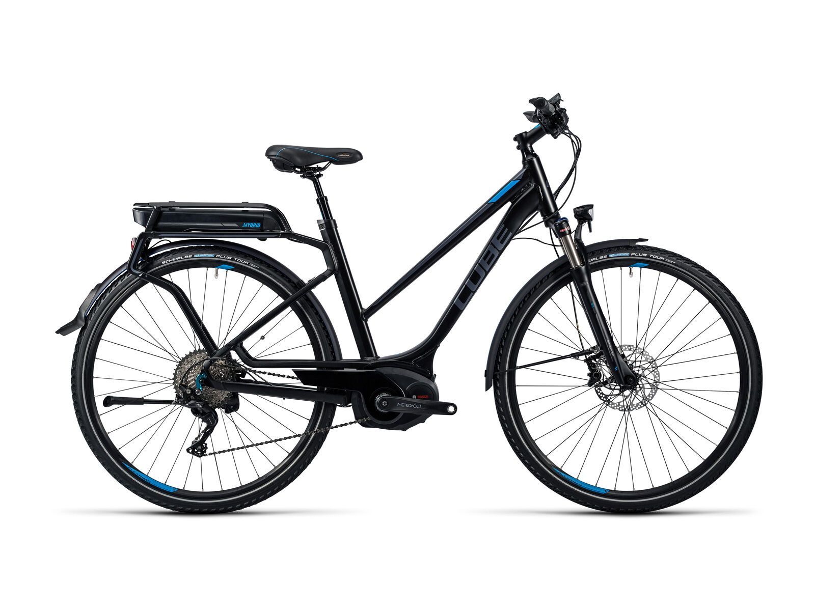 Cube Touring Hybrid EXC 400 Trapeze, black´n´flashblue - Bild 1