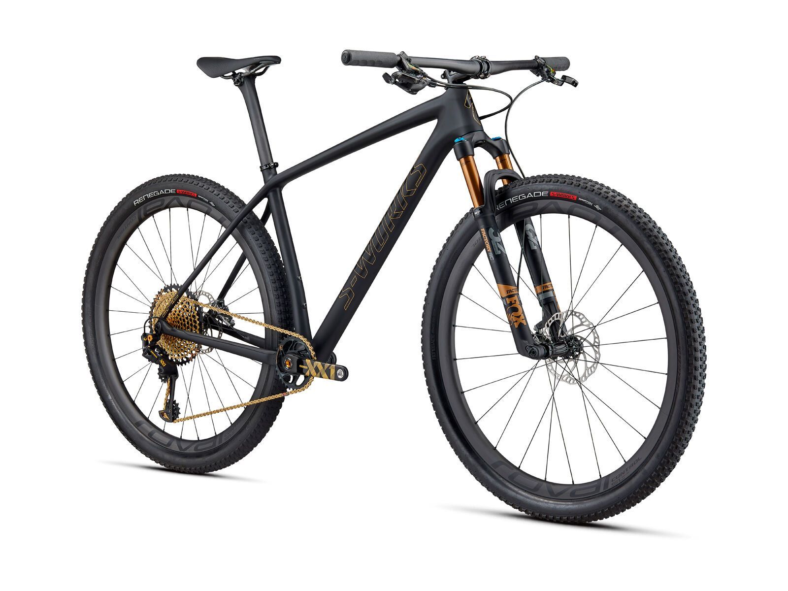 Specialized S-Works Epic HT Ultralight, satin ultralight black/gold foil - Bild 2