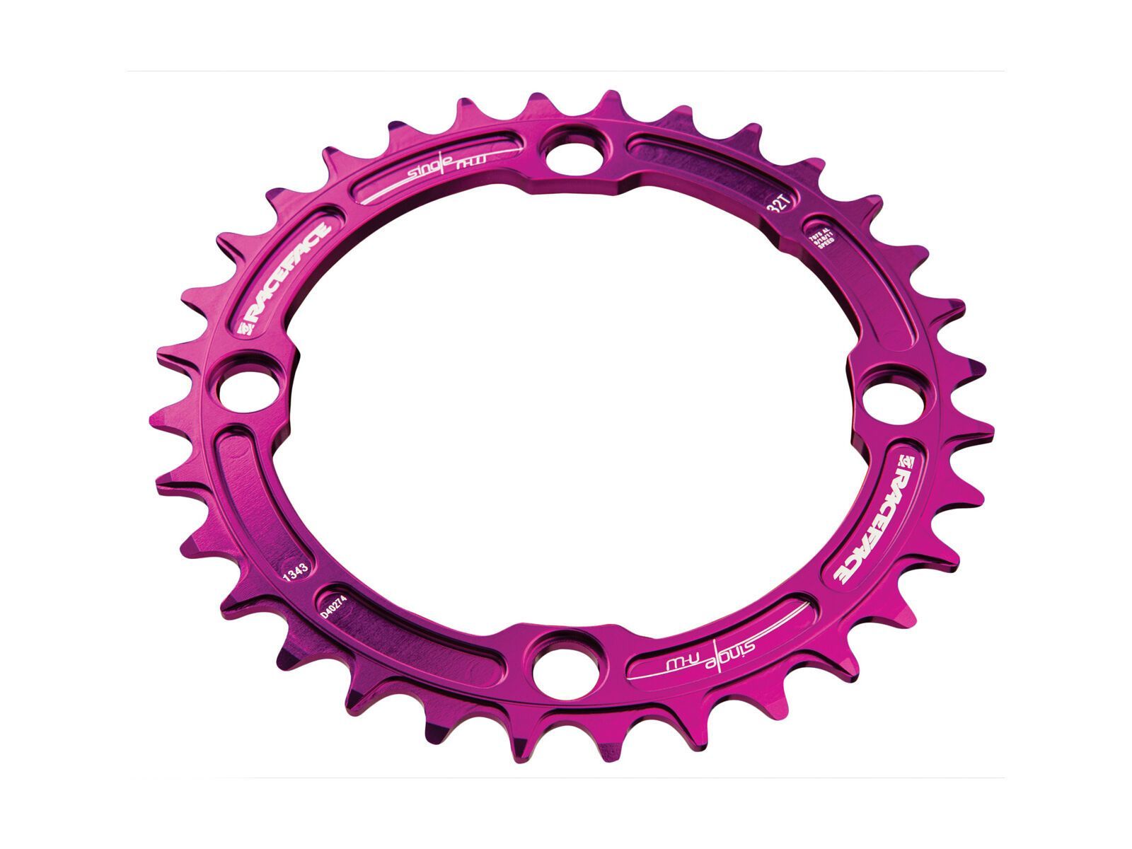 Race Face Single Ring Narrow Wide - LK 104, purple - Bild 2